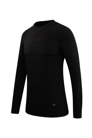 Çizgi Triko Men's Crew Neck Sweater Knitwear Stripe Patterned Classic Fit