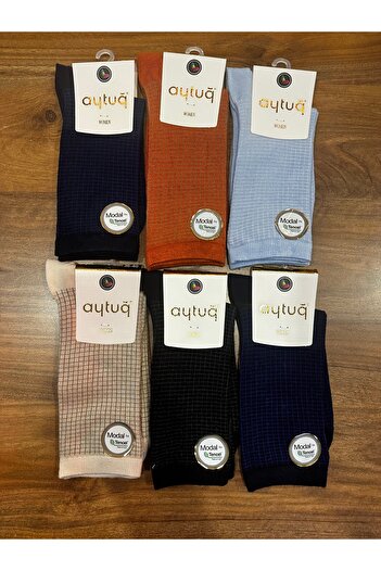 Aytuğ Women's Breathable Modal Fabric Seamless Comfortable Socks 6 Pack