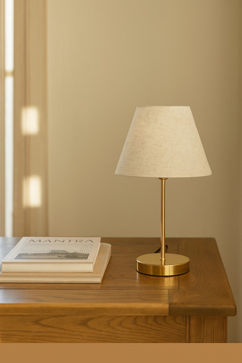EvLight Elegance of Gold Touch Lampshade – Modern Table Lamp