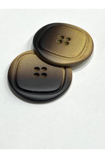 karantuhafiye Giant Button / Coat Cardigan Button / Large Size / Set of 2 / 5 cm / Mustard