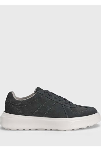 Kocamanlar Ayakkabı Lufian 112230226 Jaques Sneaker Men's Leather Shoes Gray