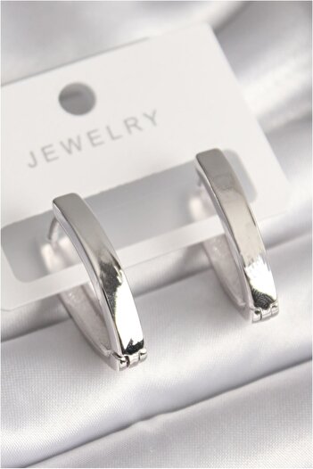 Vice Brass Silver Color Women's Earrings