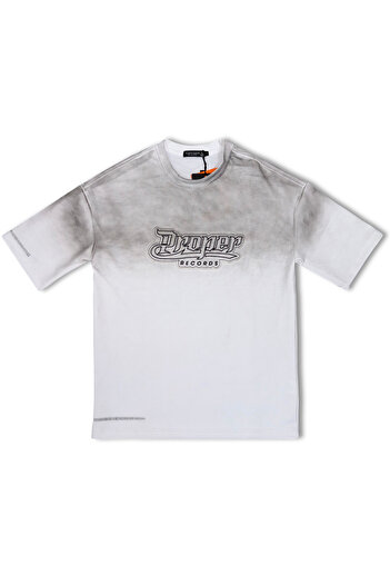 SUMAKA Vintage Oversize T-Shirt - Distressed Embroidered Unisex Washed T-Shirt Baggy