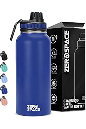 Generic ZeroSpace Stainless Steel Water Bottle 1L, 32oz Double Wall Vacuum Insulated Water Bottle, Hot & Col