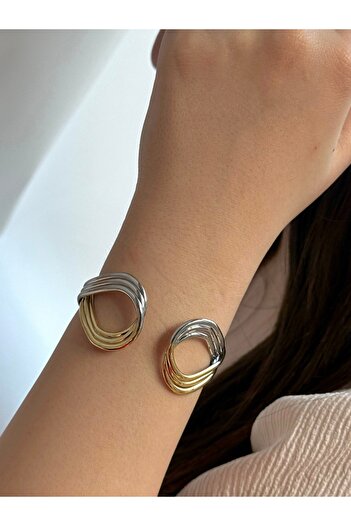Twinssis Accessories Double Color Modern Design Handcuff Bracelet