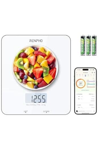 Generic RENPHO Food Scale, Kitchen Scale for Food Ounces and Grams, Smart Cooking Calorie Scale with Timer,