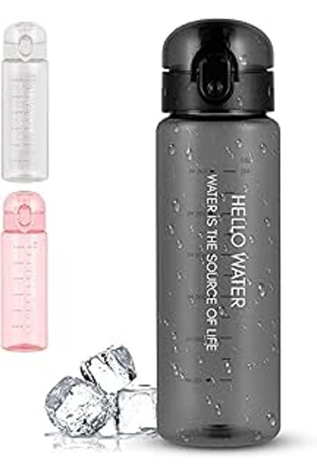 Generic Sports Water Bottle, Reusable Clear Plastic Bottle – 780ml BPA-Free Leak-Proof Water Bottle with F