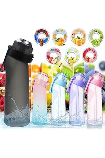 Generic ArcShine® Air Up Water Bottle – Air Up Bottle with 7 Flavored Pods Multi Colors, Fruit Scented Fl