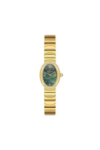 Essence D1235.170 Small Oval Green Dial Stainless Steel Women's Wrist Watch