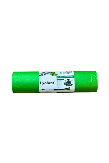 LYOBEST Garbage bags, for Europubela, capacity 160L, 10 pcs. / roll, green, resistant