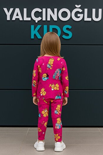 Yalçınoğlu Kids Σετ πιτζάμες για κορίτσια I Μακρυμάνικα άνετα ρούχα για το σπίτι I Βαμβακερό - Μαλακό σετ για κορίτσια