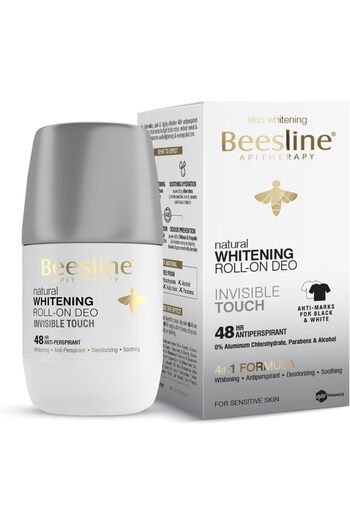 Beesline مزيل عرق رول أون لتفتيح البشرة، لمسة غير مرئية، للنساء، 50 مل