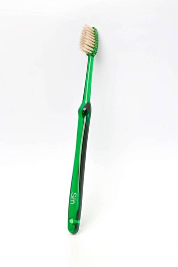 The smart miswak Classic Smart Miswak Brush for Adults Classic Shape Transparent Green Color