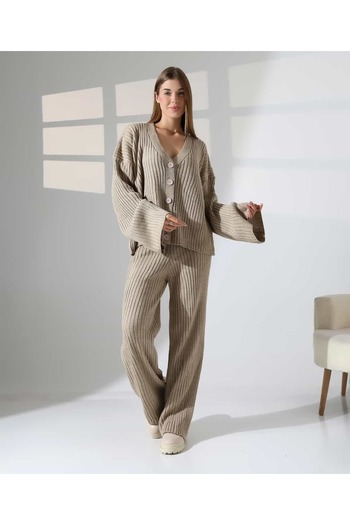 REDMİNA fashion Wick Textured Timeless Knitwear Set