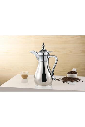aljahwari Arabic coffee pot, single, full stainless steel, size 600 ml
