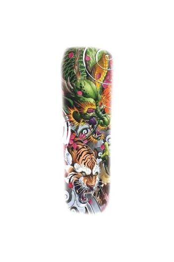 SYGGY Temporary Tattoo for Arm or Leg, DRAGON TIGER, 17 x 48 cm
