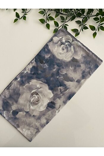 İpekhan Gülnihal Pattern Thin Cotton Scarf