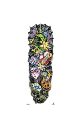 SYGGY Temporary Tattoo for Arm or Leg, ALICE, 17 x 48 cm