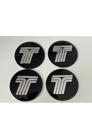 İB GLOBAL Tofaş Wheel Hub Adhesive Black with Chrome Lettering on the Ground