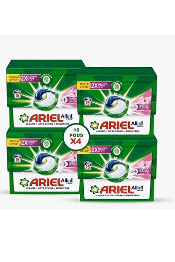 Ariel Pods Floral Breeze All-in-1 Detergent 4 X 15 Caps