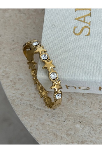 LUXSTONE Star Stone Gold Handcuffs