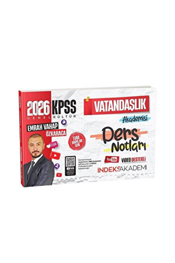 İndeks Akademi 2026 KPSS Vatandaşlık Algoritma Tamamı Çözümlü Soru Bankası+Video Ders Notları-2 KİTAP-SET