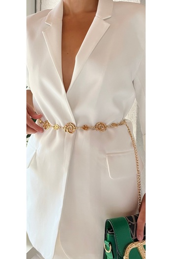 Be Best Women's Gold Color Snail Chain Belt Be516