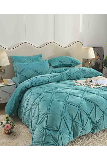CHIRASO Velvet Pleated Linen, ELASTIC Sheet maximum 180x200cm, Duvet Cover 200x230, 2 Pillowcases