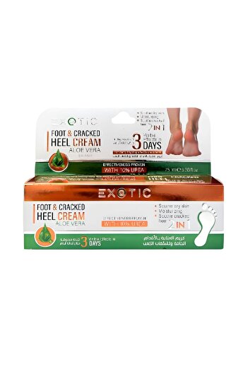 Exotic Exotic Aloe Vera Cream for Dry Feet and Cracked Heels 75ml