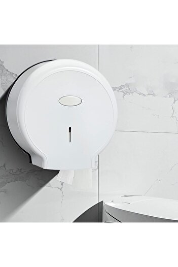 Generic Wall-Mounted Jumbo Toilet Paper Dispenser by BusoTh, Elegant No-Drill Waterproof Thick Commercial Ti