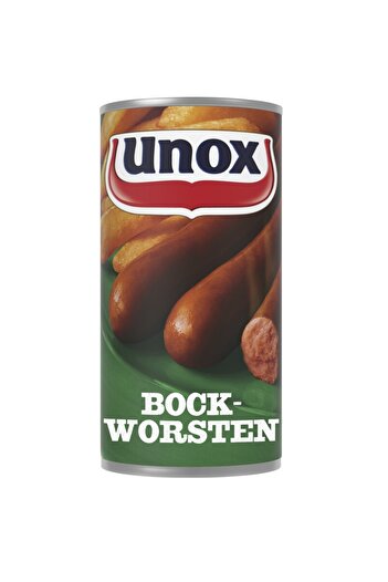 Unox Bockworsten Pork sausages, lightly smoked 550g