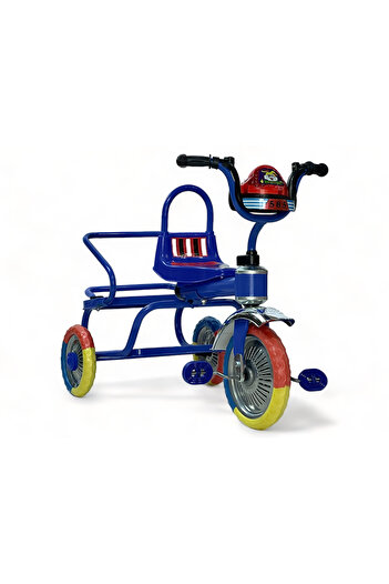 ALBADER Toddler Bicycle With Double Seats, Balance Bike With Music & Lights, Tricycle for Children
