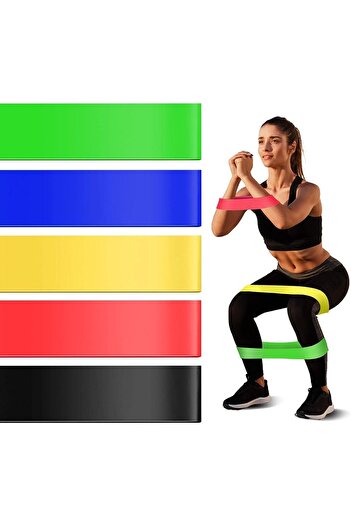 Alcoach SKY-TOUCH Resistance Stretch Bands Set of 5, Improve Flexibility and Strength Premium Workout Equipm