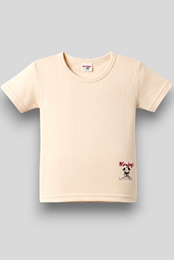 Fanilam Hasyün Children's Short Sleeve Thermal Wool Undershirt - Sweat Absorbent Preventive Undershirt for Girls - Boys Undershirt