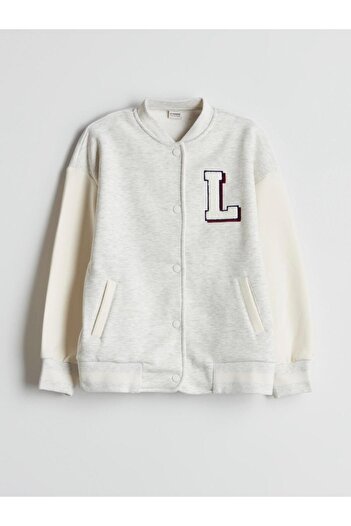 LC Waikiki Lcw Kidsgri Los Angeles Printed Girls' College Jacket