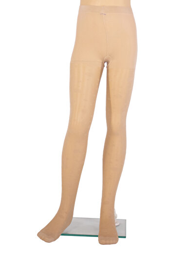 PETRA-ELISA Children's Lycra 20 Den Leotard with Evelina pattern, Gazelle, 6-9 years