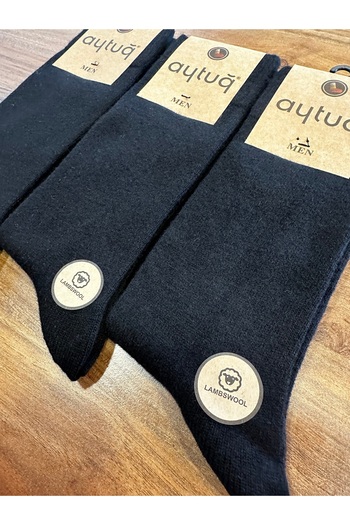 Aytuğ Lambswool Lamb Wool Men's Socks 3 Pack