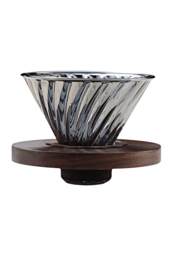 unbranded Distillation funnel 02 black glass