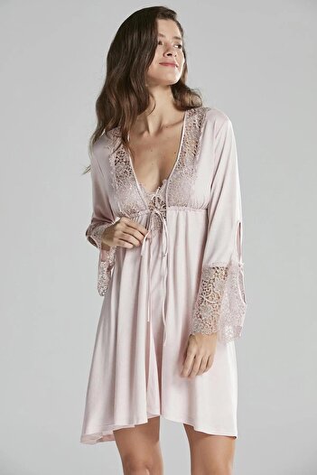 Mavelle Women's Powder 6-Piece Bridal Dowry Set with Nightwear&House Dress&Shorts Set&Pijama Set&Slippers with Gift