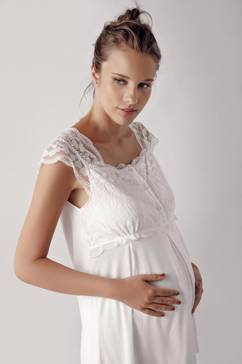 Butik 13200 Short Sleeve Maternity Pajamas Set