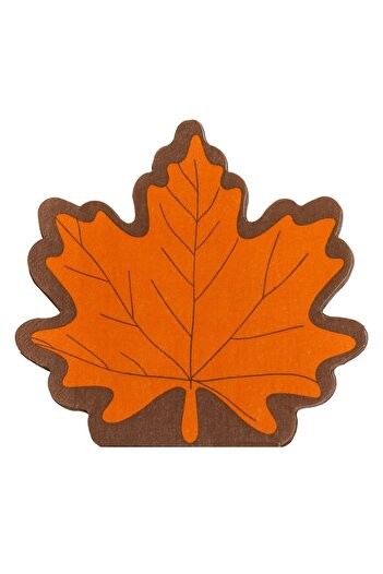 OEM 2-Ply Table Napkins in Leaf Shape Orange Brown 33x33cm - 12pcs