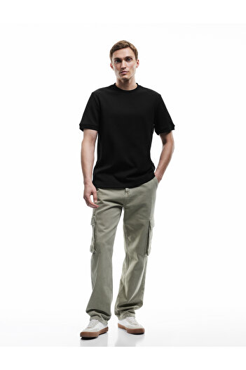 Koton Cotton Short Sleeve Tok Fabric Regular Fit Crew Neck Basic T-Shirt
