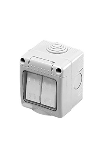 Generic Admore Double Toggle Light Switch 20A Heavy Duty Wall Light Switch Dual Pole Electrical Switch 2Gang