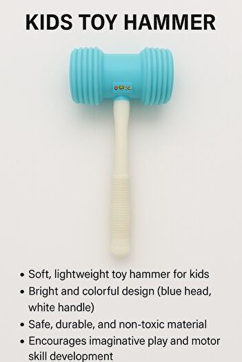 TSUMAB Kids Toy Hammer – Safe Soft Play Mallet for Children
