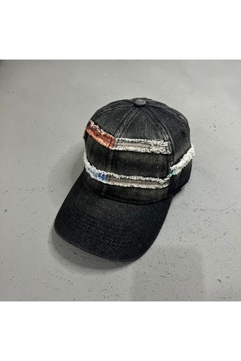 ZERAMİNE Ripped Pattern Denim Cap – Unisex Denim Sports Cap