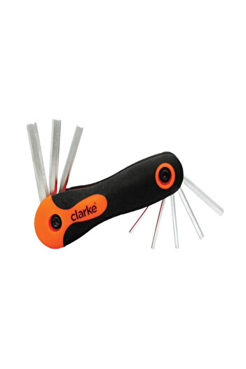 Clarke AKSFC ALLEN KEY SET FOLDING 2MM - 8MM (8PCS SET)