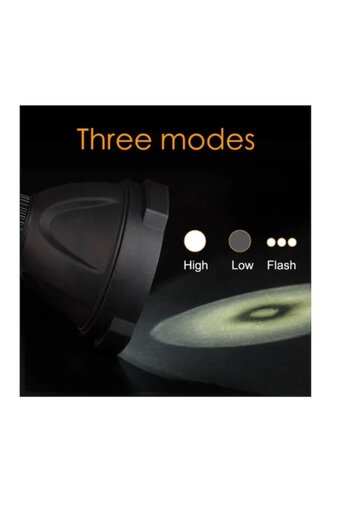stuffix Multifunctional Flashlight Stuffix®, 3 lighting modes, black