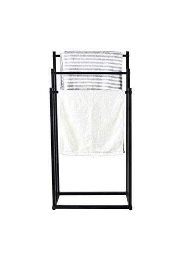 Other Loft style bathroom coat rack with three arms, black metal bracket, loft style hanger