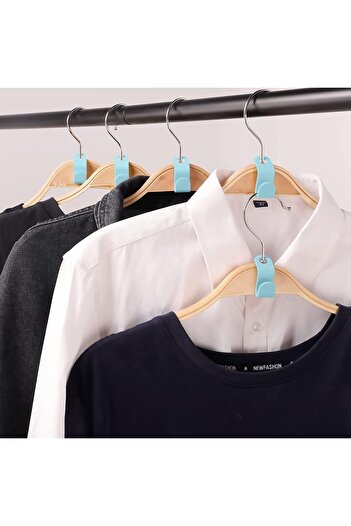 Generique Set of 50 Générique hanger hooks, polypropylene, blue, 5 x 2 x 1 cm