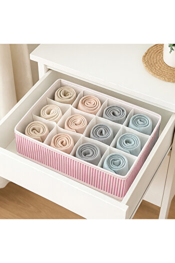 aydev home collection 12-Compartment Honeycomb Drawer Cabinet Laundry Organizer Folding Storage Box Organizer 31X25X12